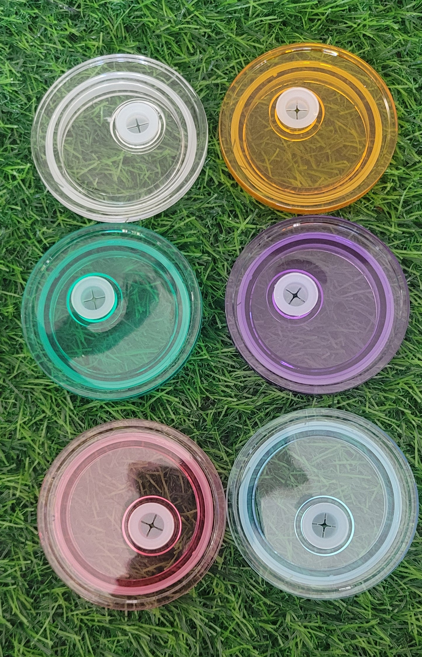 Acrylic color lids for 16oz cup