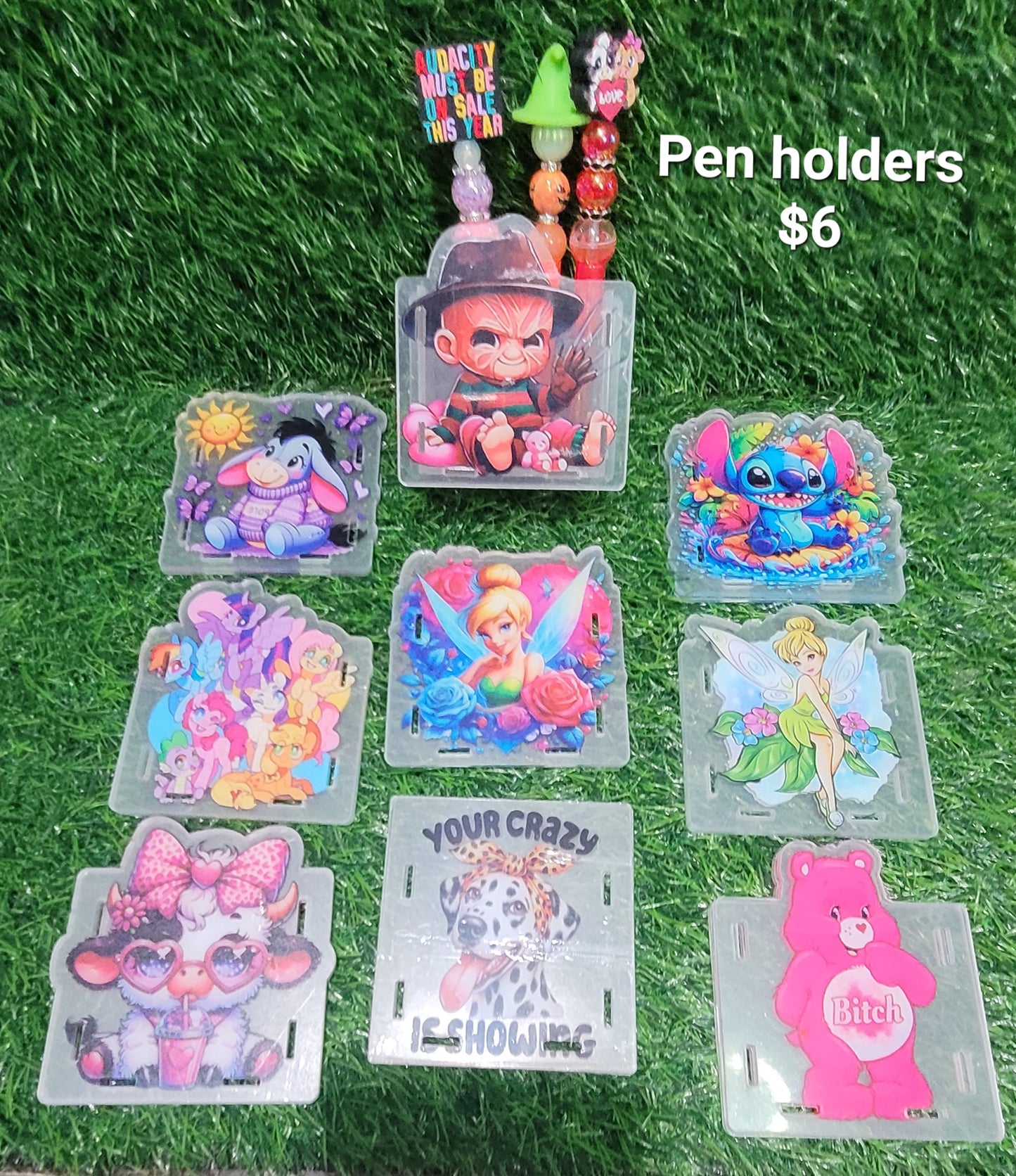 Acrylic Pen Holder.
